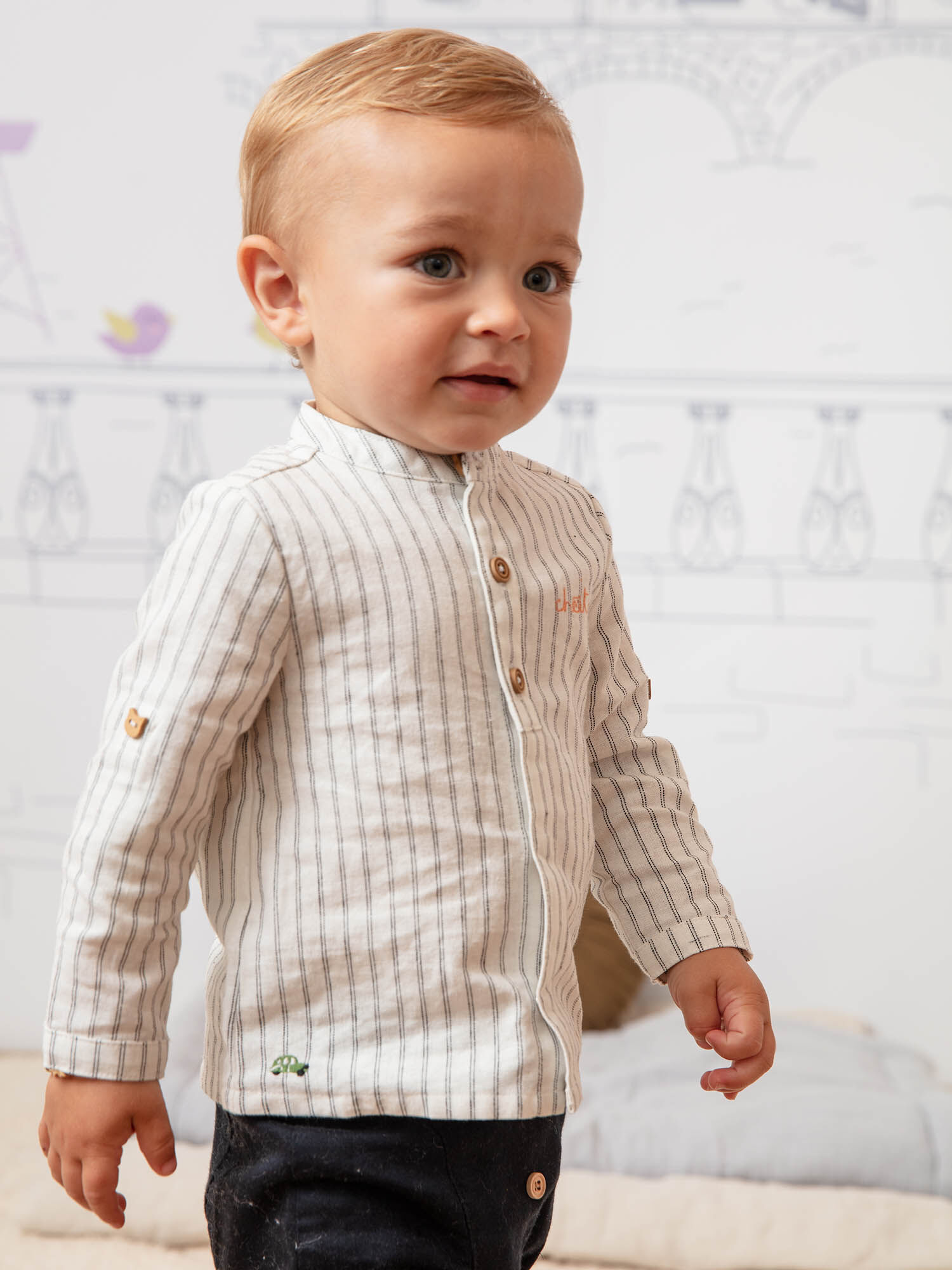 Chemise hot sale grise garcon