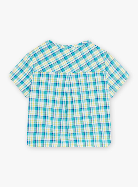 Chemise en seersucker à carreaux bébé garçon CAVAHE / 22E1BGN1CHM209