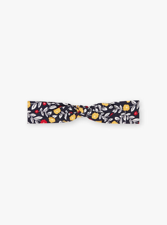 Bandeau bleu marine à imprimé fleuri bébé fille BAELSA / 21H4BF51BAN070