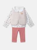Ensemble de jour pantalon+ body blouse+ gilet sans manche MONICA / 25E0CF21ENS000