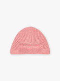 Bonnet vieux rose en tricot FIMAURINE / 23E4BF51BON817