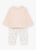 Ensemble haut et pantalon rose clair LORAINE / 24H0NF25ENSD322