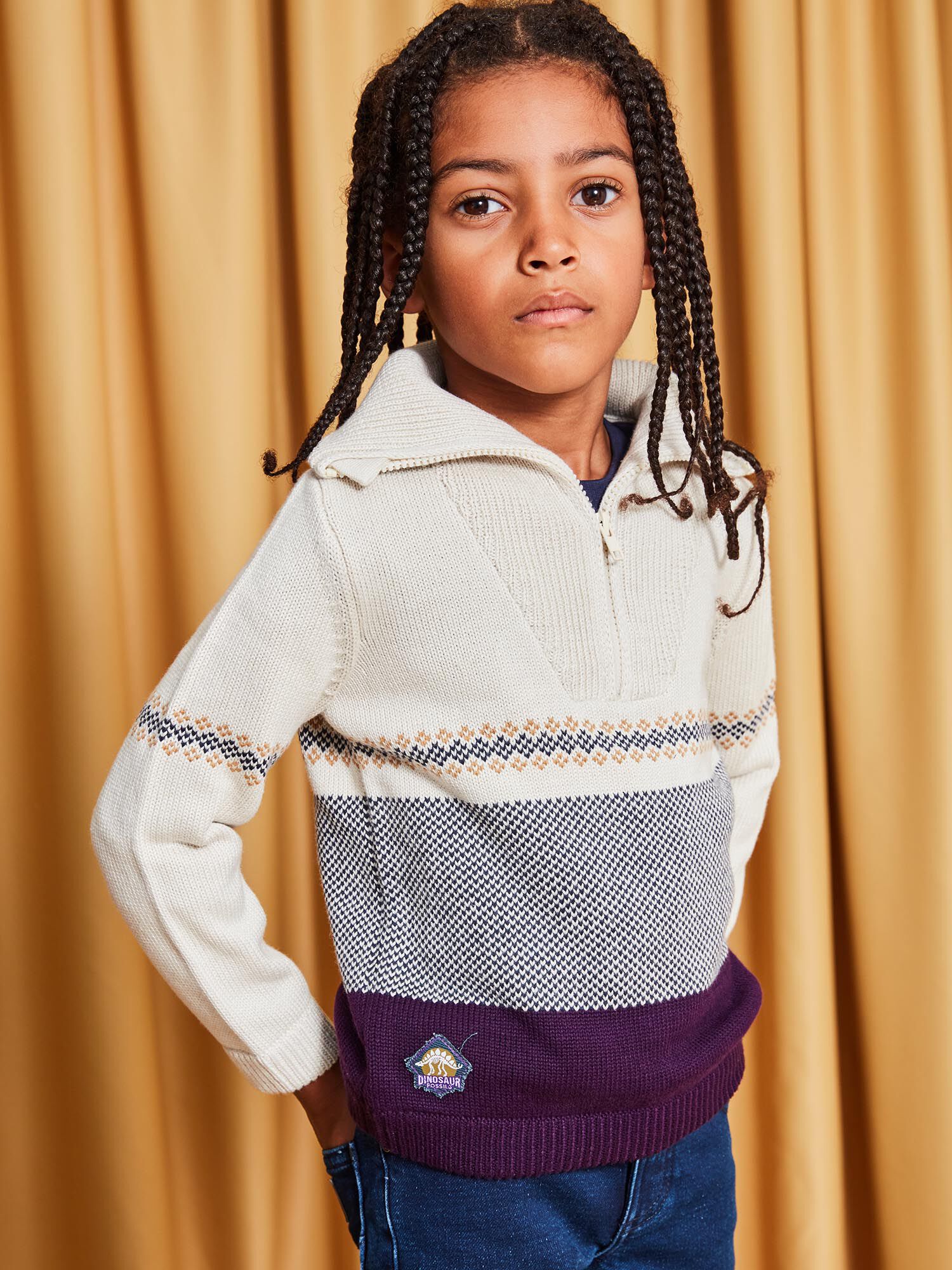 Pull jacquard manches longues Gar on Sergent Major