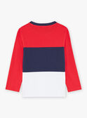 T-shirt à rayures rouge, blanc et bleu marine FRIXOLAGE3 / 23E3PGB2TML506