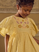 Robe jaune broderies anglaises MLARODETTE / 25E2PFK2ROBB104
