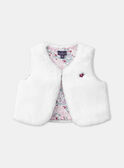 Cardigan sans manches Ecru LANOURE / 24H1BFQ1CSM001