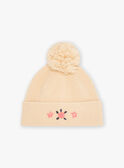 Bonnet à pompon beige KRABONETTE / 24E4PF81BON080