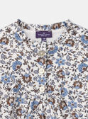 Robe fleurie en velours LAROZETTE / 24H2PFS1ROBA002