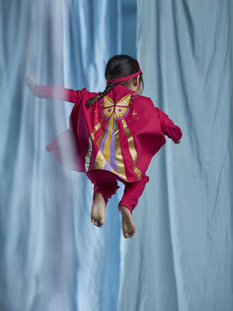 Pyjama déguisement super-héroïne fuchsia enfant fille CHOUJOETTE 1 / 22E5PFE2PYT304