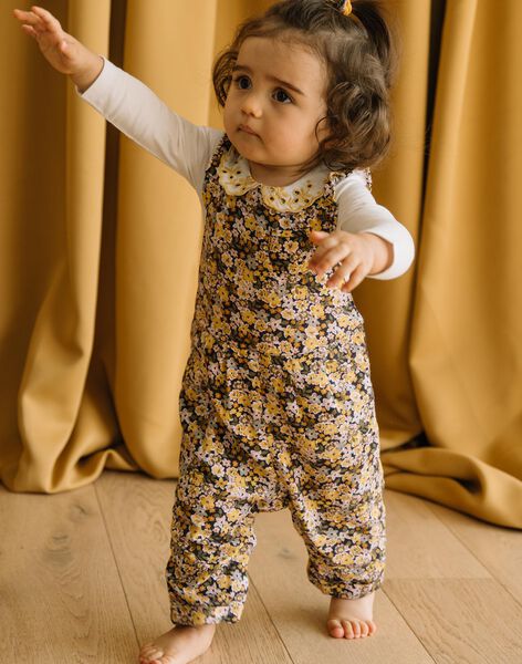 Salopette en twill à imprimé fleuri DACLARISSE / 22H1BFD1SALC214