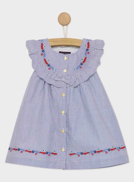 Robe chasuble bleu marine RAMATHILDE / 19E1BFE2CHS070