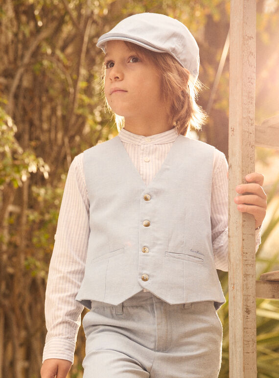 Gilet de costume bleu MREGILAGE / 25E3PGL2GSM213