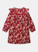 Robe fleurie en velours côtelé LALOUNETTE / 24H2PFR2ROBF506