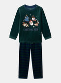 Pyjama Noel vert sapin LAPONAGE / 24H5PGF2PYJG614