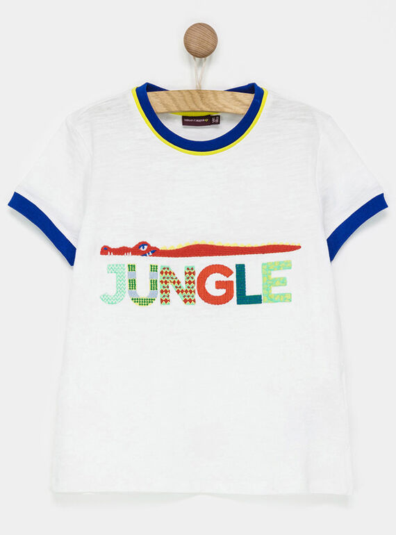Tee shirt manches courtes ecru NUBILAGE / 18E3PGQ2TMC001