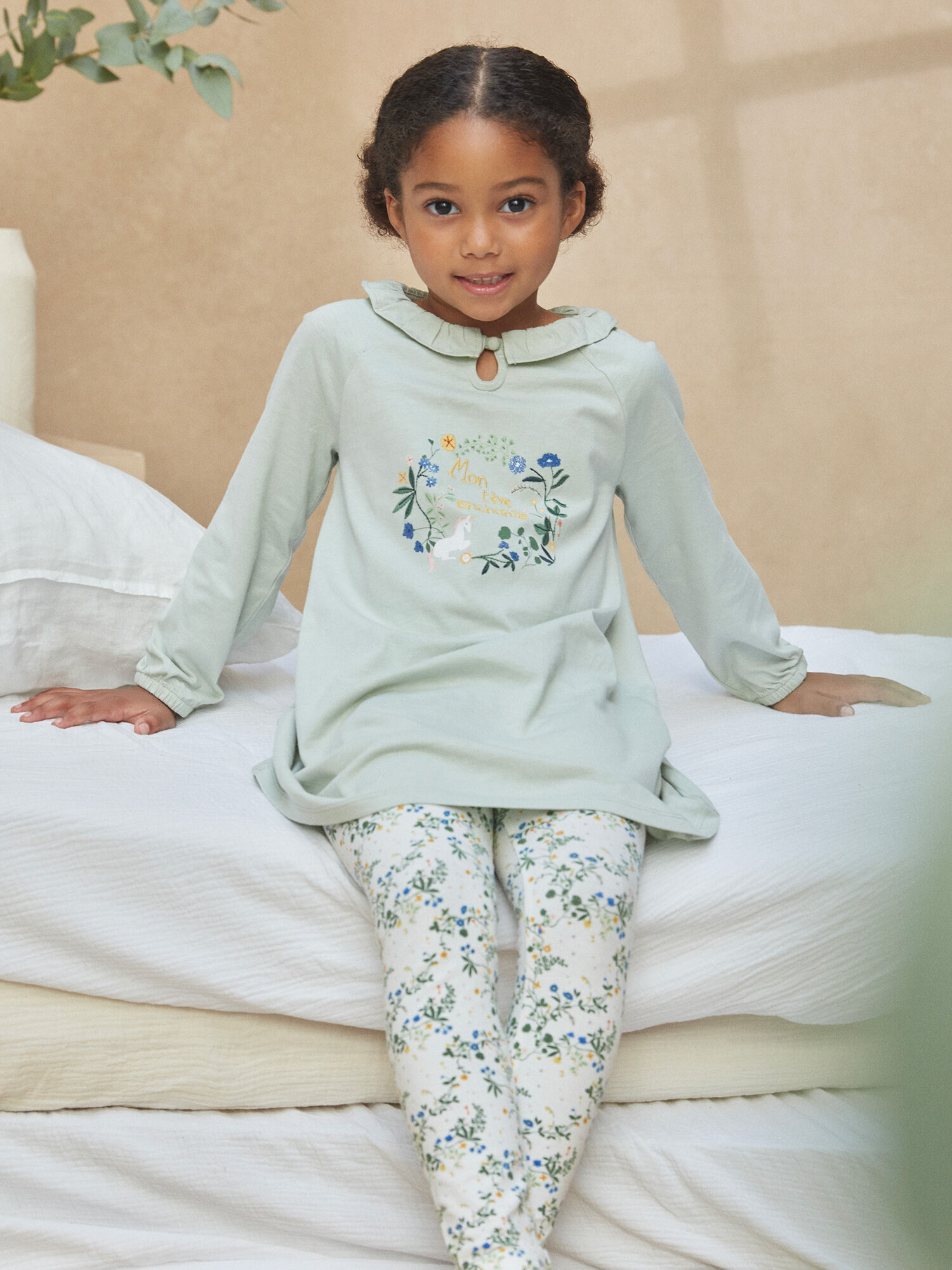 Chemise de Nuit Verte Fille Sergent Major