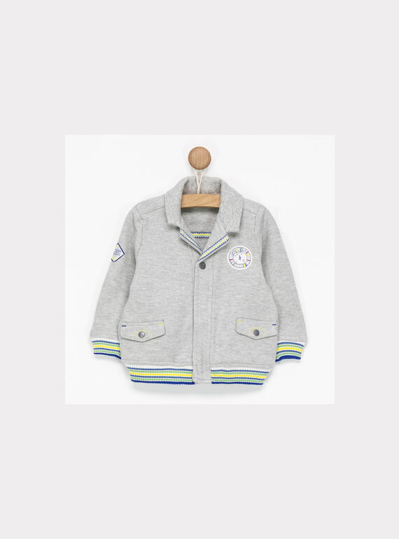 Gilet gris chiné NAXOLIVE / 18E1BGQ1GIL943
