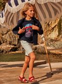 Veste bleu marine à rayures ton sur ton FOPAGE / 23E3PGC1VES070