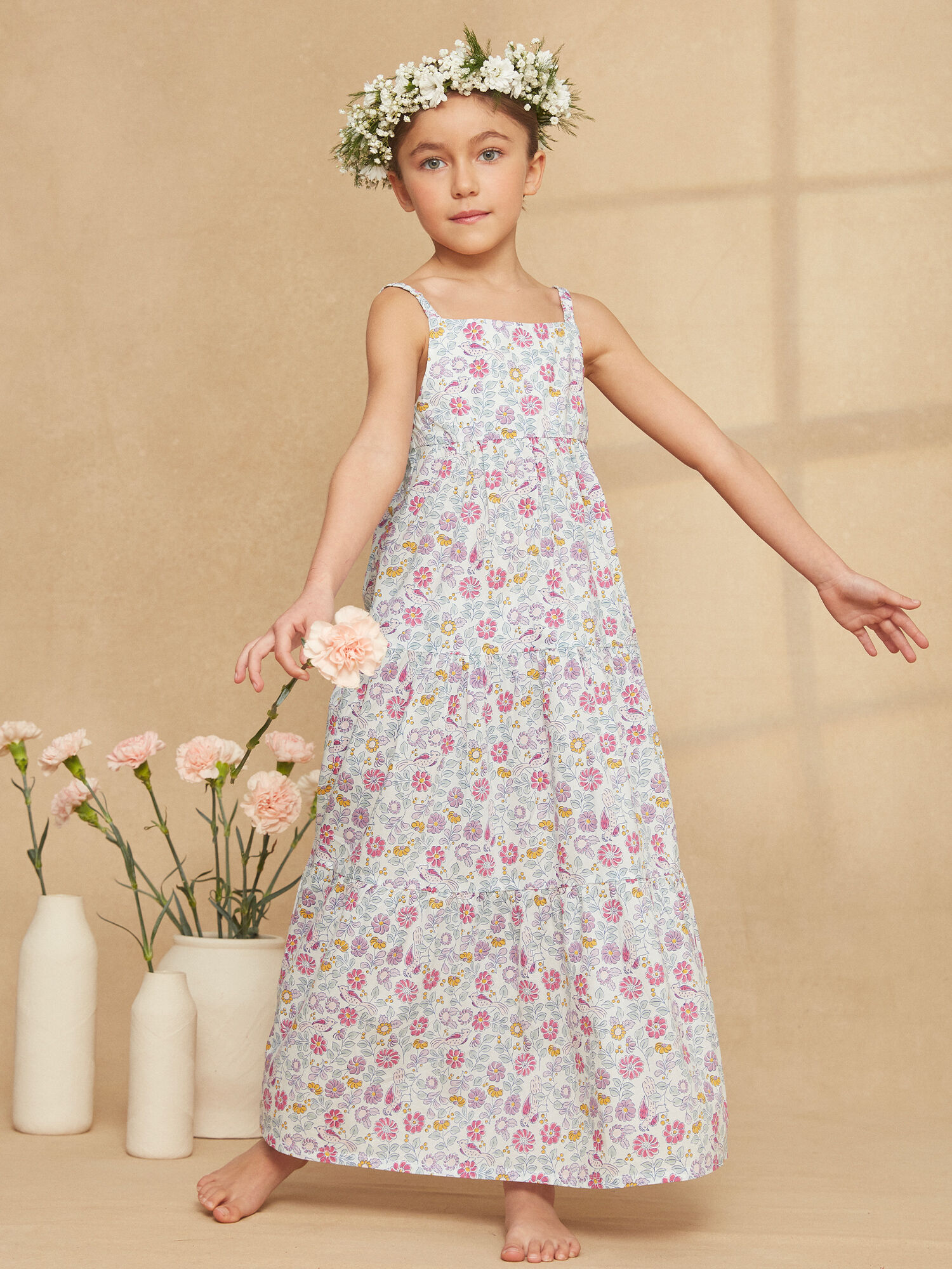 Robe longue fillette hotsell