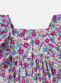 Robe et bloomer imprimé fleuri à manches volantes Bébé Fille NAAMELIE / 25H1BFJ2ROB002