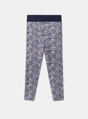 Legging marine fleuri LAELEGETTE / 24H2PFP1LGS070