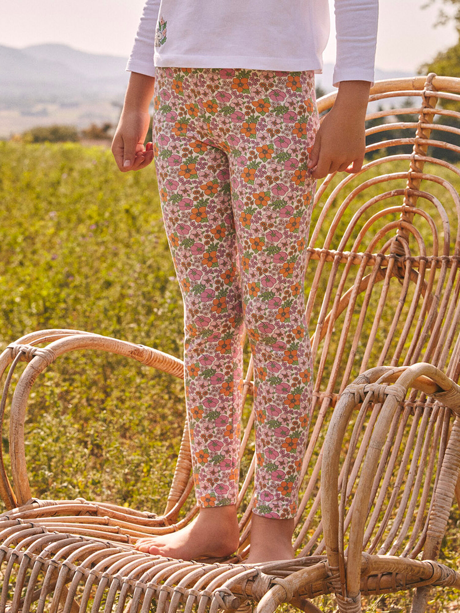 Leggings vert fille outlet