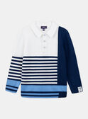 Polo en tricot à rayures  KEMOUSSAGE / 24E3PG41PUL009