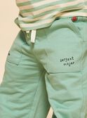 Pantalon en molleton vert amande FACECTOR / 23E1BGB1PAN611