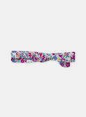 Bandeau cheveux imprimé fleuri à noeud Fille NAHAIRETTE / 25H4PFJ2BAN002