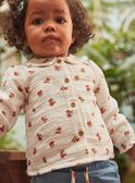 Chemisier vanille en gaze de coton à imprimé fruits GAAGATHE / 23H1BF71CHE114