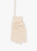 Gants beige en tricot FRAGANETTE / 23E4PF51GAN808