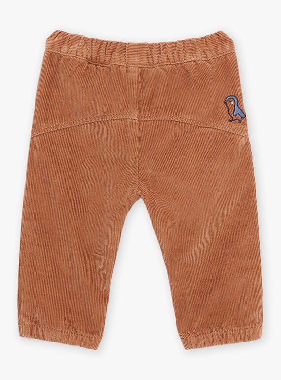 Pantalon en velours côtelé marron DASCOTT / 22H1BGY1PAN804