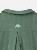 Chemise verte sapin Bébé Garçon NABEN / 25H1BGJ1CHMG625