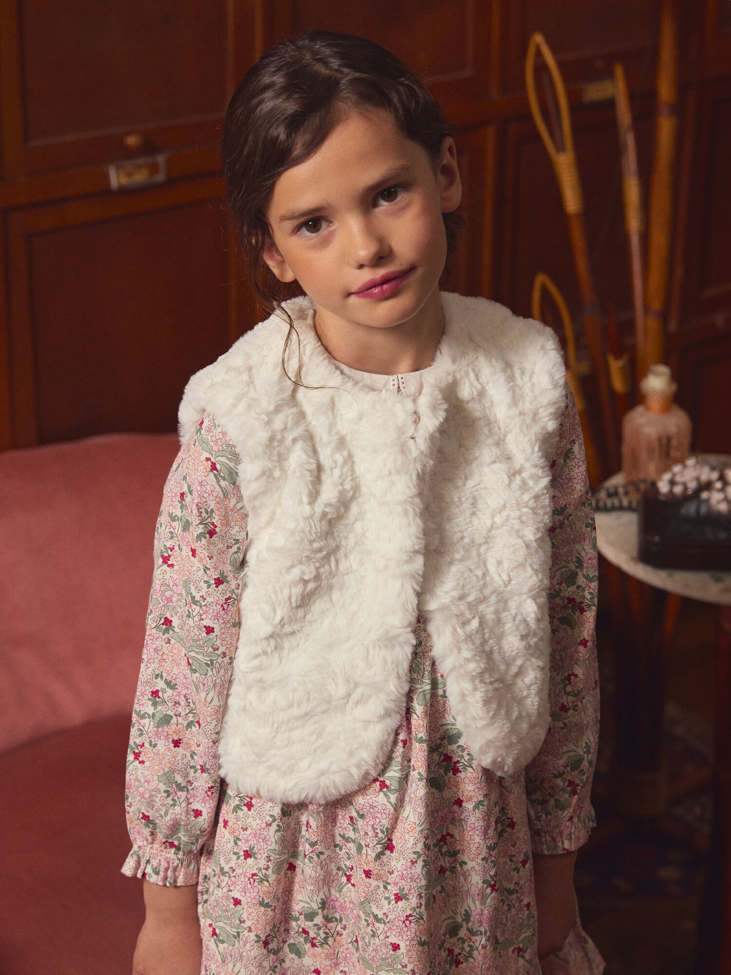 Gilet doux fille clearance