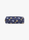 Trousse scolaire bleu marine à imprimé fleuri GITROUETTE / 23H4PF91TRO070