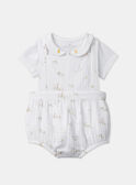 Ensemble body et barbotteuse en gaze de coton MODESTY / 25E0CMI2ENS000