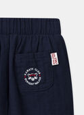 Pantalon bleu marine Bébé Garçon NAISAAC / 25H1BGP1PAN070