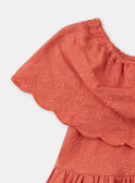 Robe orange avec broderie KROFORETTE / 24E2PFE1ROBE405
