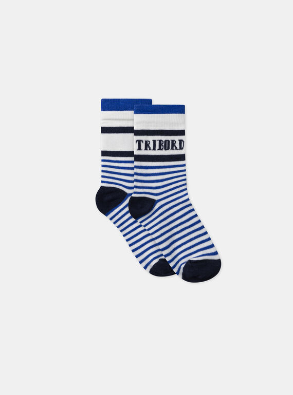 Chaussettes rayées et jacquard tribord/babord MOBORDAGE / 25E4PGJ1SOQ001