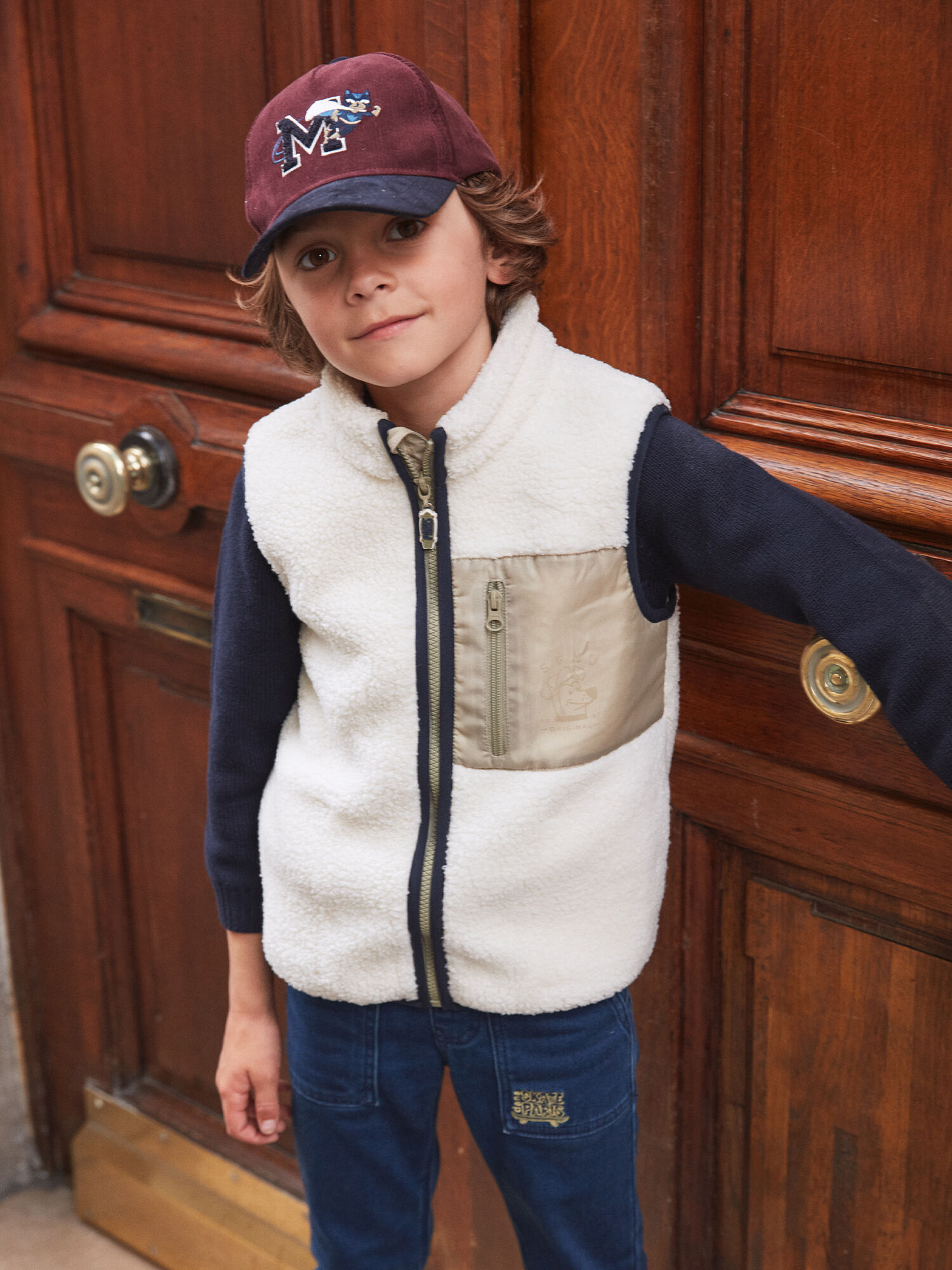 Gilet moumoute garcon outlet