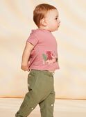 T-shirt rose vintage avec animaux FAGABRIEL / 23E1BGD2TMCD332
