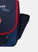 Cartable bleu marine imprimé et patch Japon Garçon NOCARTAGE / 25H4PGP1CAB705