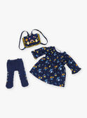 Ensemble pour poupée "Mon Adorable Poupée" robe, collant et sac à dos SMAFA0048TH3 / 23J7GF31HPO099