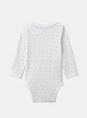 Lot de 3 bodies bébé garçon à manches longues en coton issu de l'agriculture biologique MEIVAN / 25E5BG41BDL001
