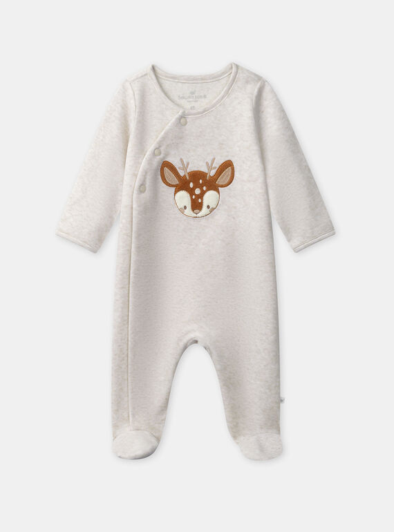 Dors-bien en velours beige chiné NORDIN / 25H0NM11GREA011