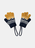 Gants jacquard tricolore LISCHAGE / 24H4PG72GAN070
