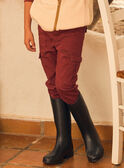 Pantalon Cargo Bordeau MAFINAGE / 25E3PG72PAN501