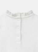 Blouse-body écrue à volants LACOLINE / 24H1BFJ1BOD001