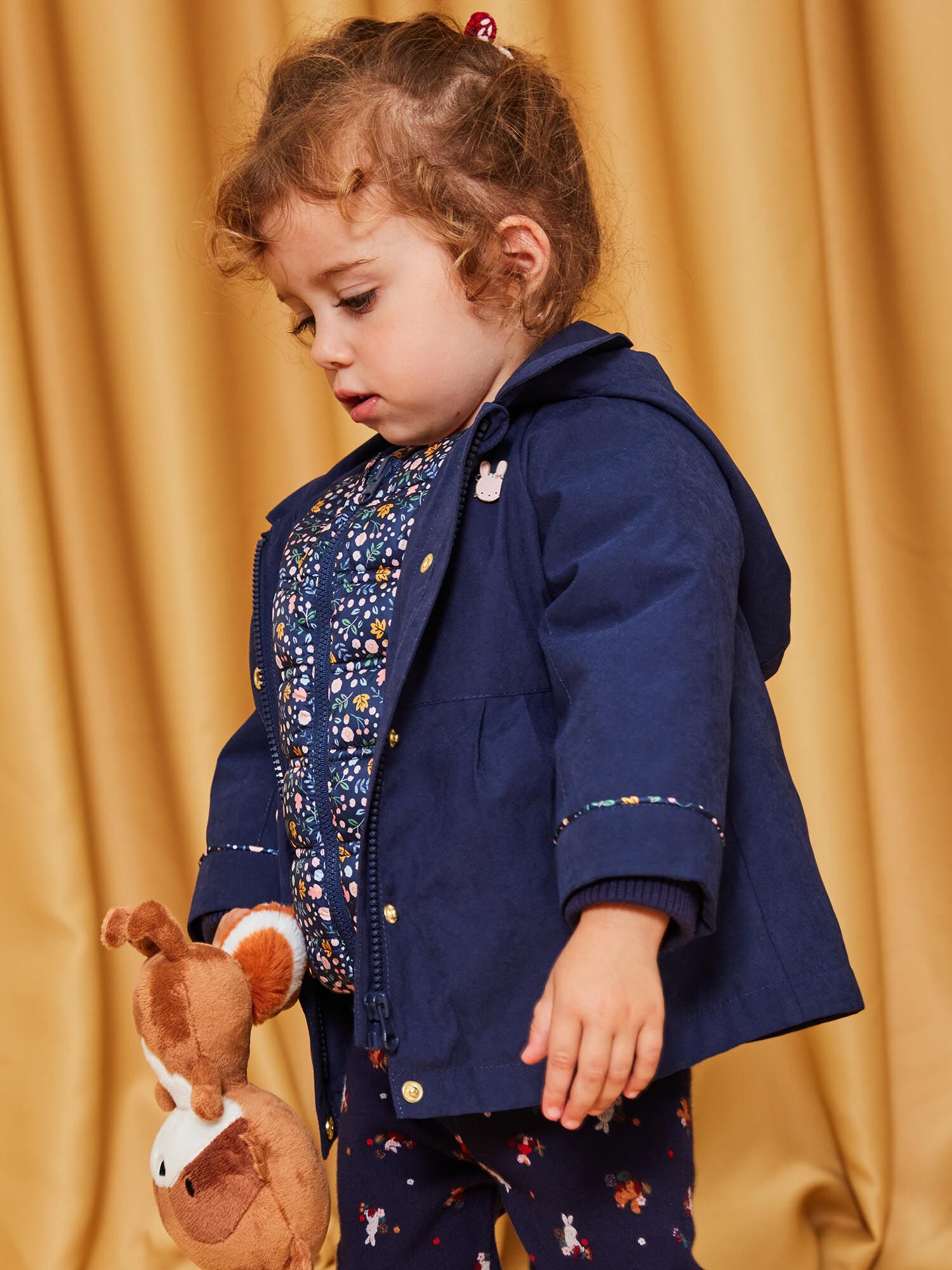 Manteau bleu clearance marine fille