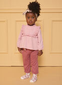 Pantalon avec ceinture fleuri LANINI / 24H1BFQ1PAN709